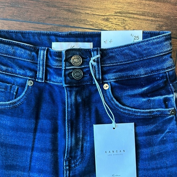 KanCan high rise straight leg jeans size 3/25 - Picture 2 of 4